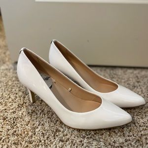 Kate Spade White Kitten Heels size 7